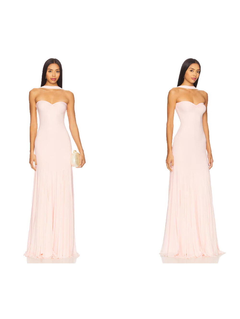 DEME by Gabriella Berta Halter Dress PINK Sweetheart neckline S $425 msrp